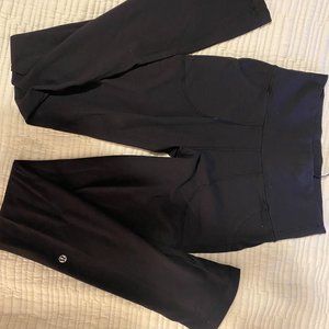 Lululemon straight-leg leggings black size 6